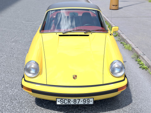 Porsche 911 Targa 1976 3D Model