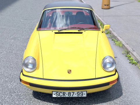 पोर्शे 911 टार्गा 1976 3D मॉडल