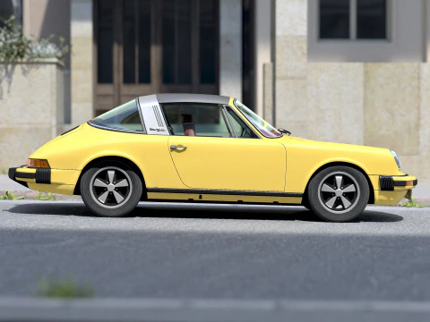 पोर्शे 911 टार्गा 1976 3D मॉडल