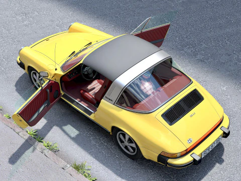 पोर्शे 911 टार्गा 1976 3D मॉडल