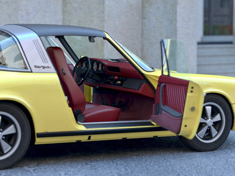 Porsche 911 Targa 1976 3D Model