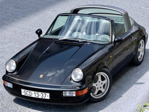 Porsche 911 Targa 1990 Modelo 3D