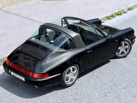Porsche 911 Targa 1990 3D Model