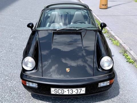 Porsche 911 Targa 1990 3D Model