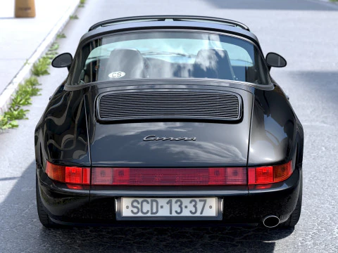 Porsche 911 Targa 1990 3D Model