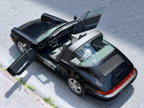 Porsche 911 Targa 1990 3D Model