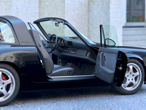 Porsche 911 Targa 1990 3D Model