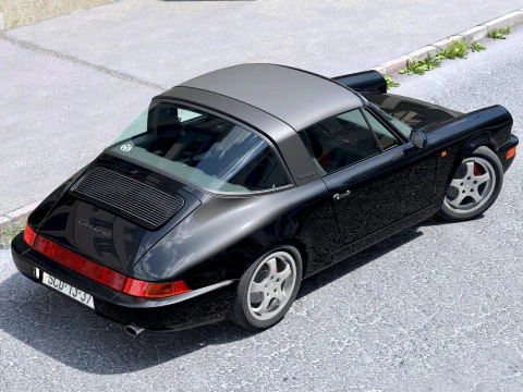 Porsche 911 Targa 1990 3D Model