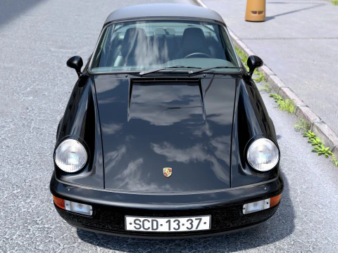 Porsche 911 Targa 1990 3D Model