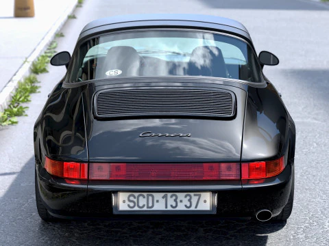 Porsche 911 Targa 1990 3D Model