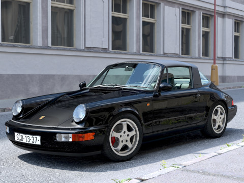 Porsche 911 Targa 1990 3D मॉडल