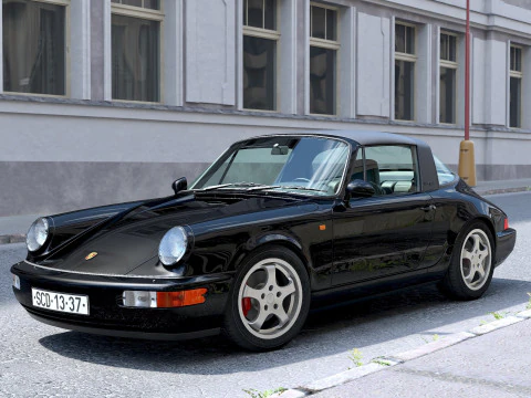 Porsche 911 Targa 1990 3D Model