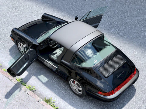 Porsche 911 Targa 1990 3D Model