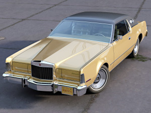 continental mark iv 1974 3D 모델