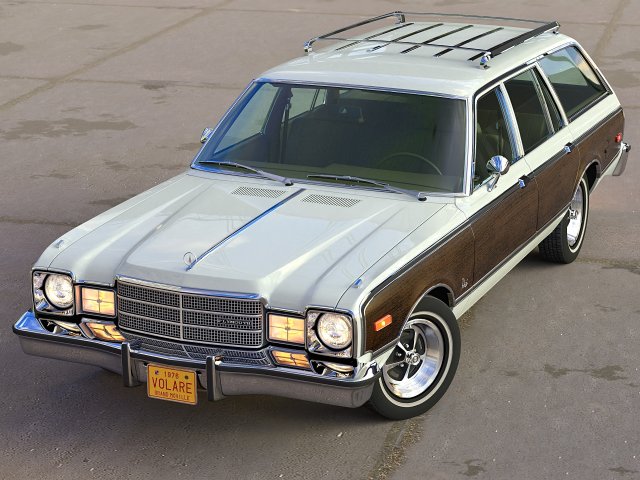 Plymouth volare wagon 1976 3D Модель .c4d .max .obj .3ds .fbx .stl .blend 