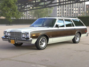 Plymouth volare wagon 1976 3D Model