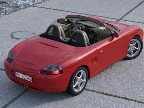 Porsche Boxster S 2003 3D Model