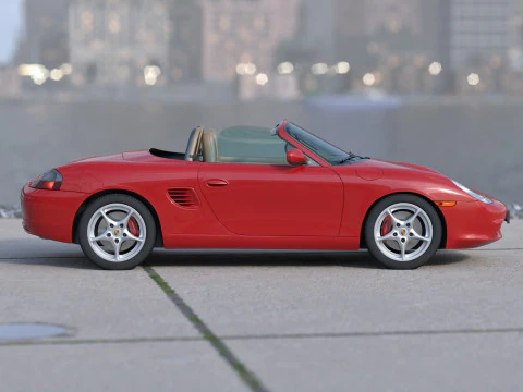 Porsche Boxster S 2003 3D Model