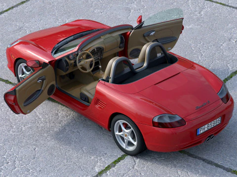 Porsche Boxster S 2003 3D Model