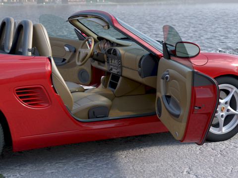 Porsche Boxster S 2003 3D Модель
