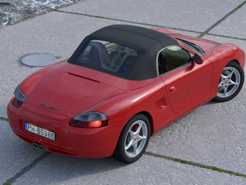 Porsche Boxster S 2003 3D Model