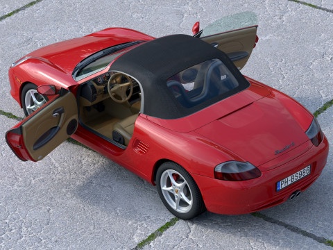 Porsche Boxster S 2003 3D Модель