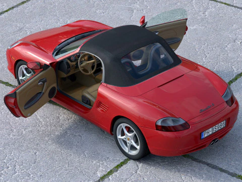 Porsche Boxster S 2003 3D Model