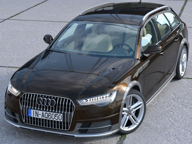 Audi A6 Allroad 2016 Modello 3D .c4d .max .obj .3ds .fbx .stl .blend 
