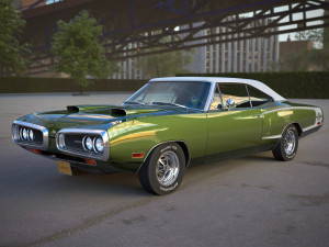 Dodge coronet super bee 1970 3D Model
