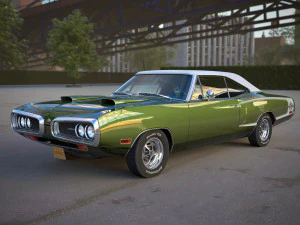 Dodge coronet super bee 1970 3D Model