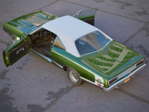 Dodge coronet super bee 1970 3D Model