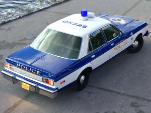 Plymouth Volare Police Cruiser 1976 3D Model