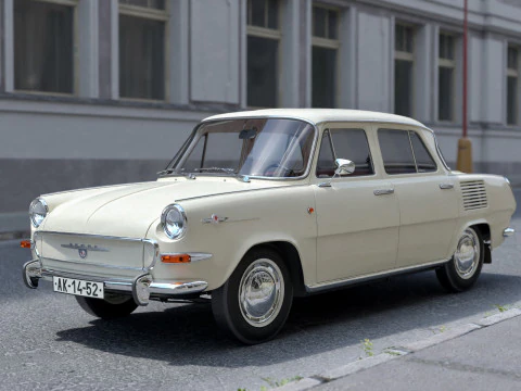 Skoda 1000MBG 1968 3D Model