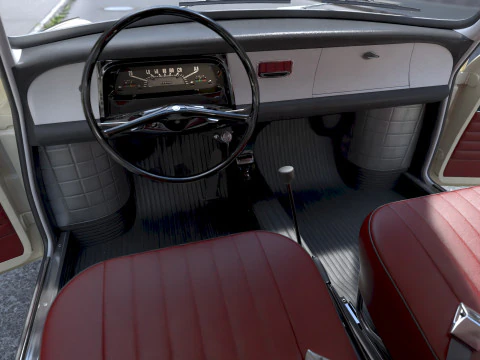 Skoda 1000MBG 1968 3D Model