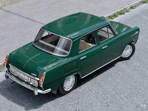 Skoda 1000MB 1969 3D Model