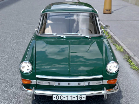 Skoda 1000MB 1969 3D Model