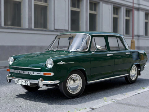 Skoda 1000MB 1969 3D Model