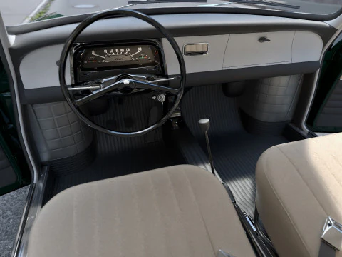 Skoda 1000MB 1969 3D Model