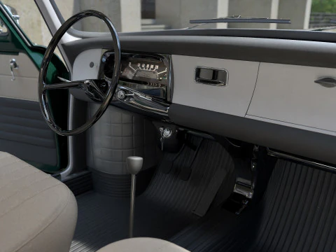 Skoda 1000MB 1969 3D Model
