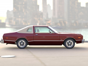 Plymouth volare coupe 1976 3D 모델