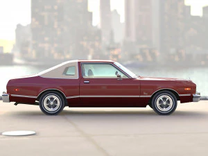 Plymouth volare coupe 1976 року 3D Модель