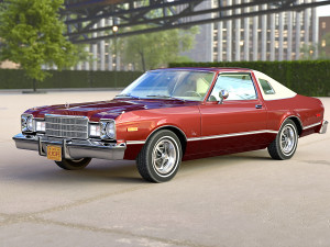 Plymouth volare coupe 1976 3D 모델