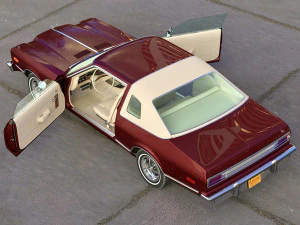Plymouth volare coupe 1976 року 3D Модель