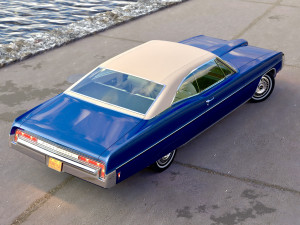 Bonneville Coupe 1968 3D Model