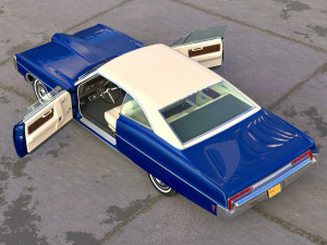 Bonneville Coupe 1968 3D Model