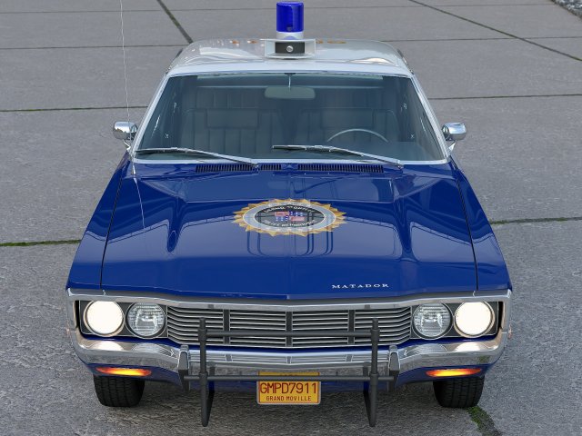 Voiture de police AMC Matador de 1972