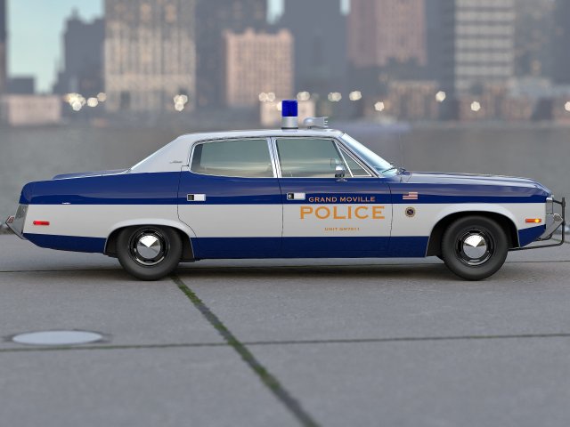 Voiture de police AMC Matador de 1972