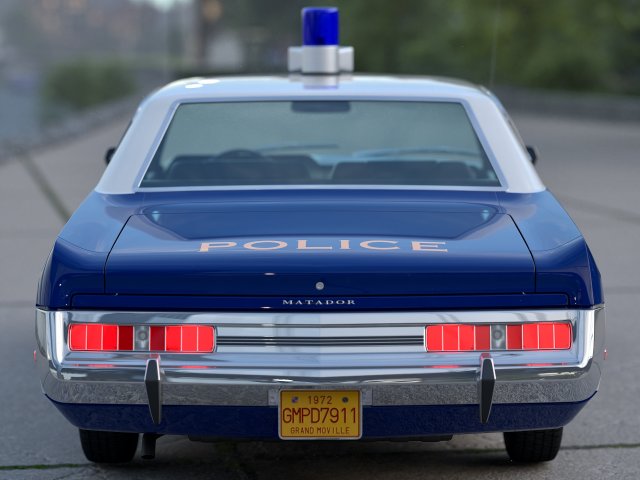 Voiture de police AMC Matador de 1972