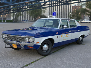 AMC Matador Police 1972 3D Модель