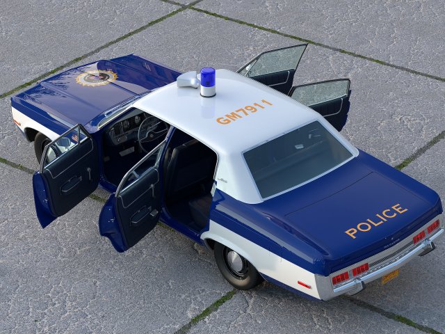 Voiture de police AMC Matador de 1972